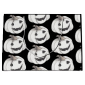 Spooky Pumpkin Pattern | Happy Halloween Groot Cadeauzakje (Voorkant)