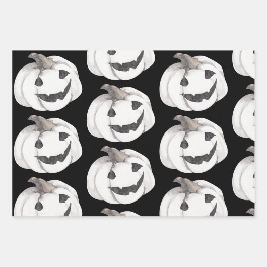 Spooky Pumpkin Pattern | Happy Halloween Inpakpapier Vel (Voorkant 2)