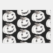 Spooky Pumpkin Pattern | Happy Halloween Inpakpapier Vel (Voorkant)