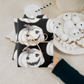 Spooky Pumpkin Pattern | Happy Halloween Inpakpapier Vel