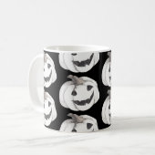 Spooky Pumpkin Pattern | Happy Halloween Koffiemok (Voorkant links)