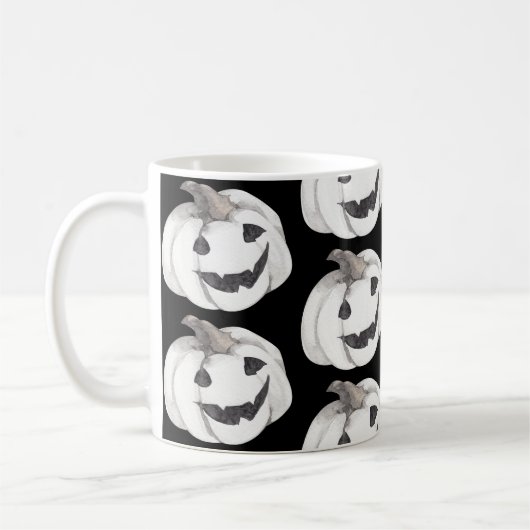 Spooky Pumpkin Pattern | Happy Halloween Koffiemok (Links)