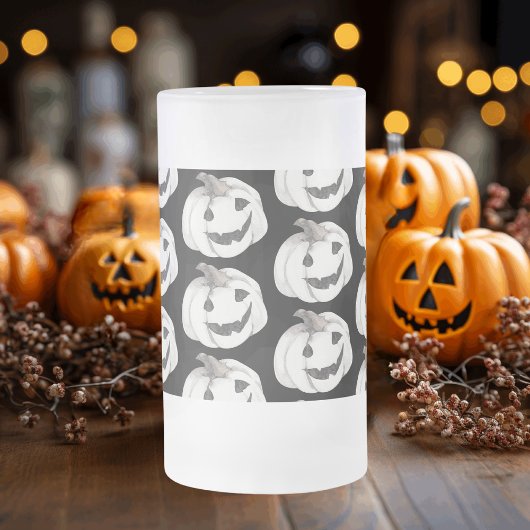 Spooky Pumpkin Pattern | Happy Halloween Matglas Bierpul