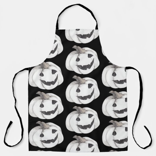 Spooky Pumpkin Pattern | Happy Halloween Schort (Voorkant)