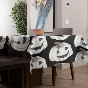 Spooky Pumpkin Pattern Happy Halloween Tafelkleed
