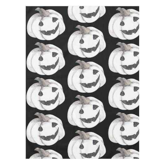 Spooky Pumpkin Pattern | Happy Halloween Tafelkleed (Voorkant)