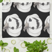 Spooky Pumpkin Pattern | Happy Halloween Theedoek (Gevouwen)