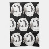 Spooky Pumpkin Pattern | Happy Halloween Theedoek (Verticaal)