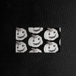Spooky Pumpkin Pattern | Happy Halloween Visitekaartje
