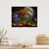 Spooky Pumpkin Poster (Keuken)