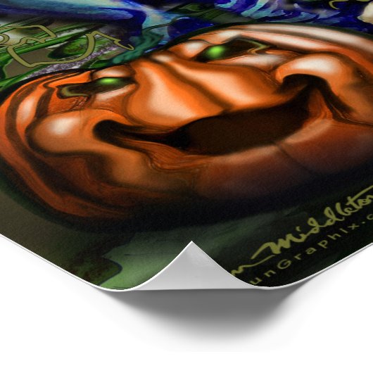 Spooky Pumpkin Poster (Hoek)