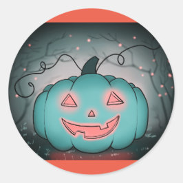 Spooky Pumpkin Ronde Sticker