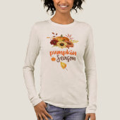Spooky Pumpkin Season | Cute Fall & Halloween  Tri-Blend Shirt (Voorkant)