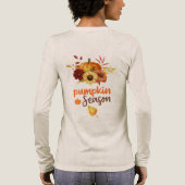 Spooky Pumpkin Season | Cute Fall & Halloween  Tri-Blend Shirt (Achterkant)