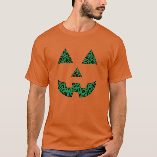Spooky Pumpkin Silhouette T-shirt (Voorkant)
