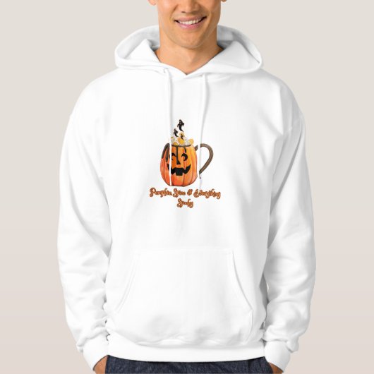 Spooky Pumpkin Spice Coffee Hoodie (Voorkant)