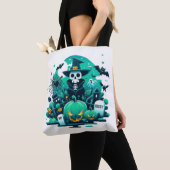 Spooky Pumpkin Tote Bag (Dichtbij)