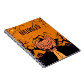 Spooky Pumpkin Vampire Notitieboek – Halloween Lim (Rechterzijde)