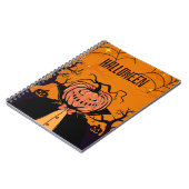 Spooky Pumpkin Vampire Notitieboek – Halloween Lim (Linkerzijde)