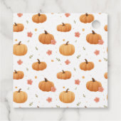 Spooky Pumpkin Verjaardag Dank u Label (Achterkant)