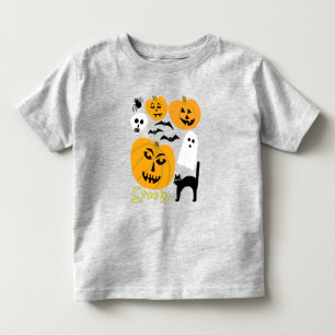 Spooky Pumpkins Charming Halloween Ghosts Bats Kinder Shirts
