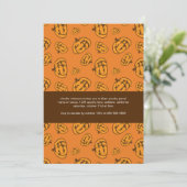 Spooky Pumpkins Halloween Party Invitation Kaart (Staand voorkant)