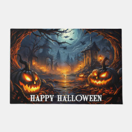 Spooky Pumpkins | Happy Halloween Deurmat