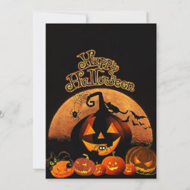 Spooky Pumpkins | Happy Halloween Feestdagenkaart
