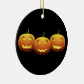 Spooky Pumpkins Keramisch Ornament (Rechts)