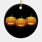 Spooky Pumpkins Keramisch Ornament (Voorkant)