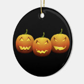 Spooky Pumpkins Keramisch Ornament (Links)