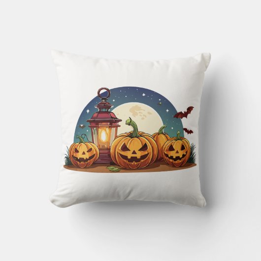 Spooky pumpkins kussen (Voorkant)