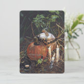 Spooky pumpkins notecard bedankkaart (Staand voorkant)