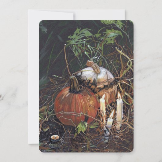 Spooky pumpkins notecard bedankkaart (Voorkant)