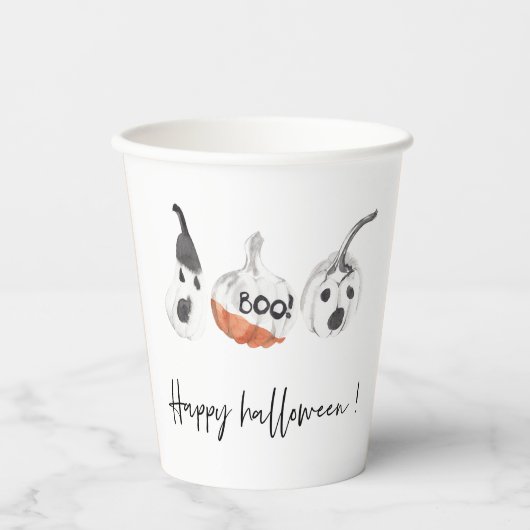 Spooky Pumpkins Party | Happy Halloween Papieren Bekers (Voorkant)