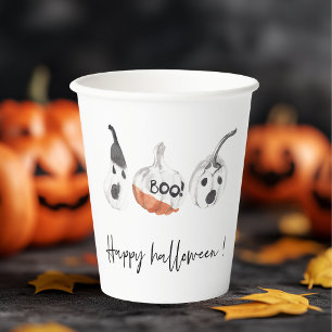 Spooky Pumpkins Party Happy Halloween Papieren Bekers
