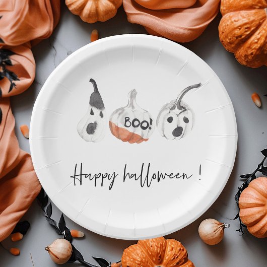 Spooky Pumpkins Party | Happy Halloween Papieren Bordje