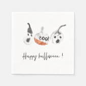 Spooky Pumpkins Party | Happy Halloween Servet (Voorkant)