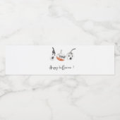 Spooky Pumpkins Party | Happy Halloween Waterfles Etiket (Enkel label)