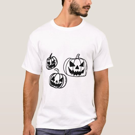 Spooky Pumpkins T-shirt (Voorkant)