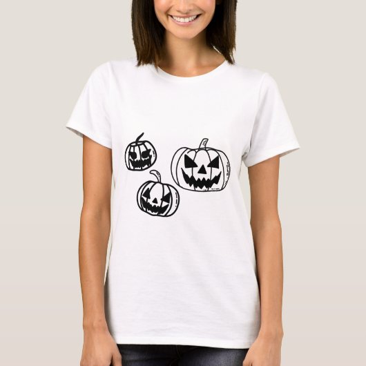 Spooky Pumpkins T-shirt (Voorkant)