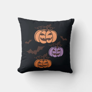 Spooky Pumpkins Trio Halloween Jack-o'-Lantern Kussen