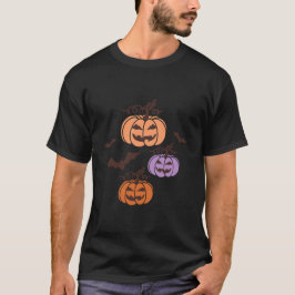 Spooky Pumpkins Trio Halloween Jack-o'Lantern T-shirt
