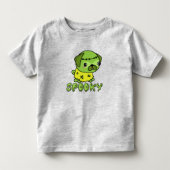 Spooky Puppy Schattigee Kinder Halloween T-Shirt (Voorkant)