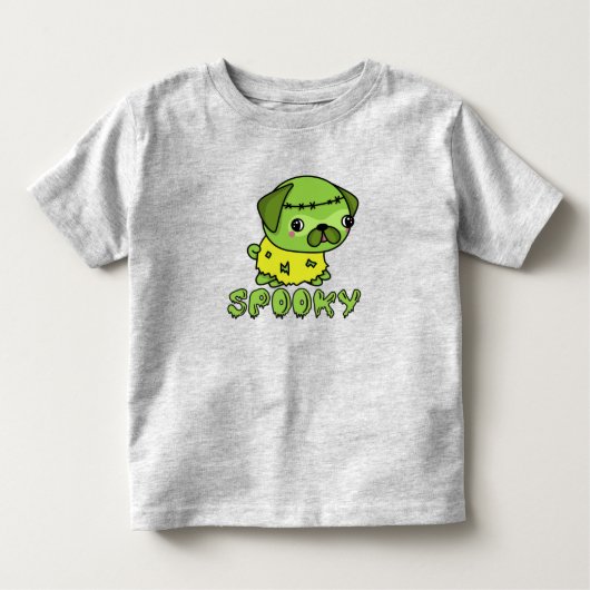 Spooky Puppy Schattigee Kinder Halloween T-Shirt (Voorkant)