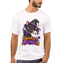 Spooky & Purrfect – Halloween Kat T-Shirt