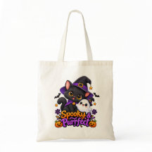 Spooky & Purrfect – Halloween Kat Tassen Tas