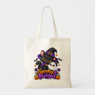 Spooky & Purrfect – Halloween Kat Tassen Tas