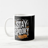 Spooky Quote Halloween Drink Coffee Funny Kleding Koffiemok (Links)