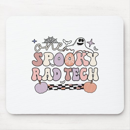 Spooky Radiology Tech Halloween Rad Technologist R Muismat (Voorkant)